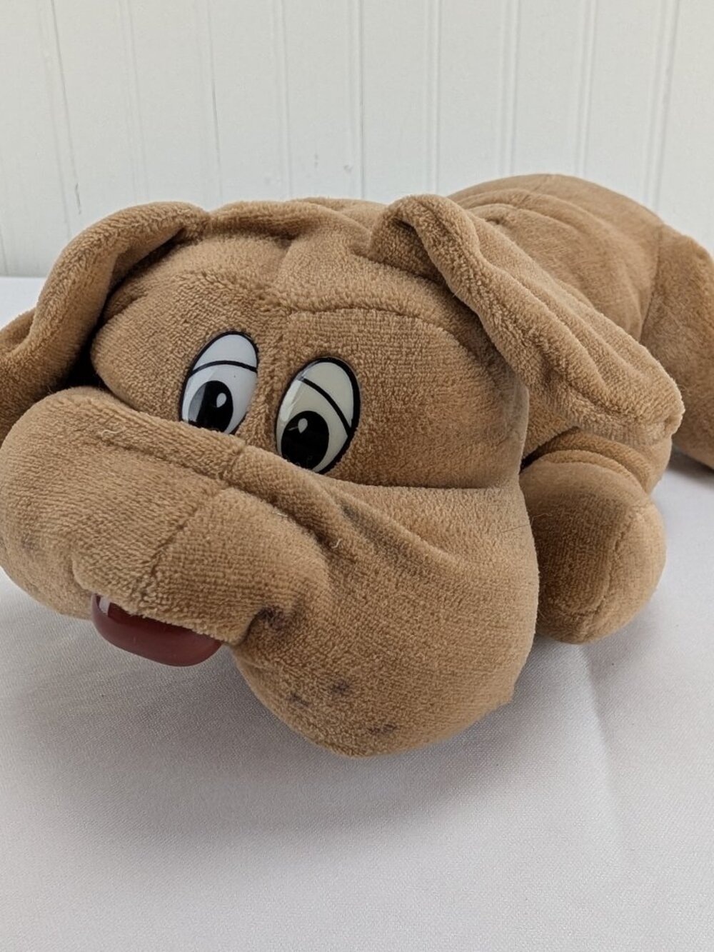 Vintage Cuddle Wit Cuddle Puppy Brown Dog Plush 13" Stuffed Animal Happy Hound